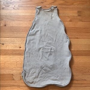 Woolino OS (1mo to 24mo) wool Gray Striped Baby Sleep Sack